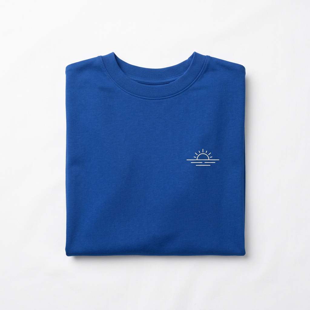 Packshot flat lay de la remera Cumbre